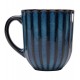 Caneca 420ml De Cerâmica Scallop Azul